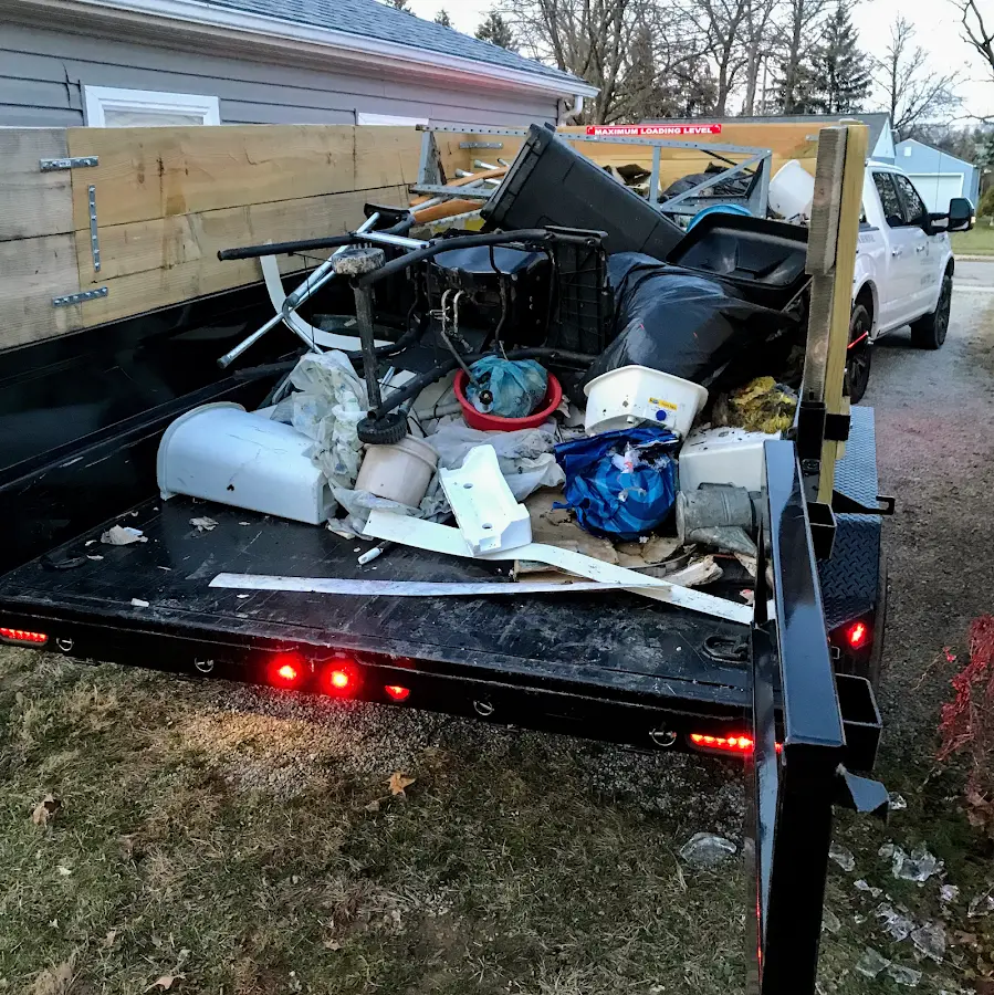 Roll-off dumpster delivered to a residential driveway in Westgate